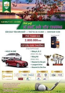 Giải golf vì Huế , gửi lời yêu thương – CLB Golf Thừa Thiên Huế - Saigon 